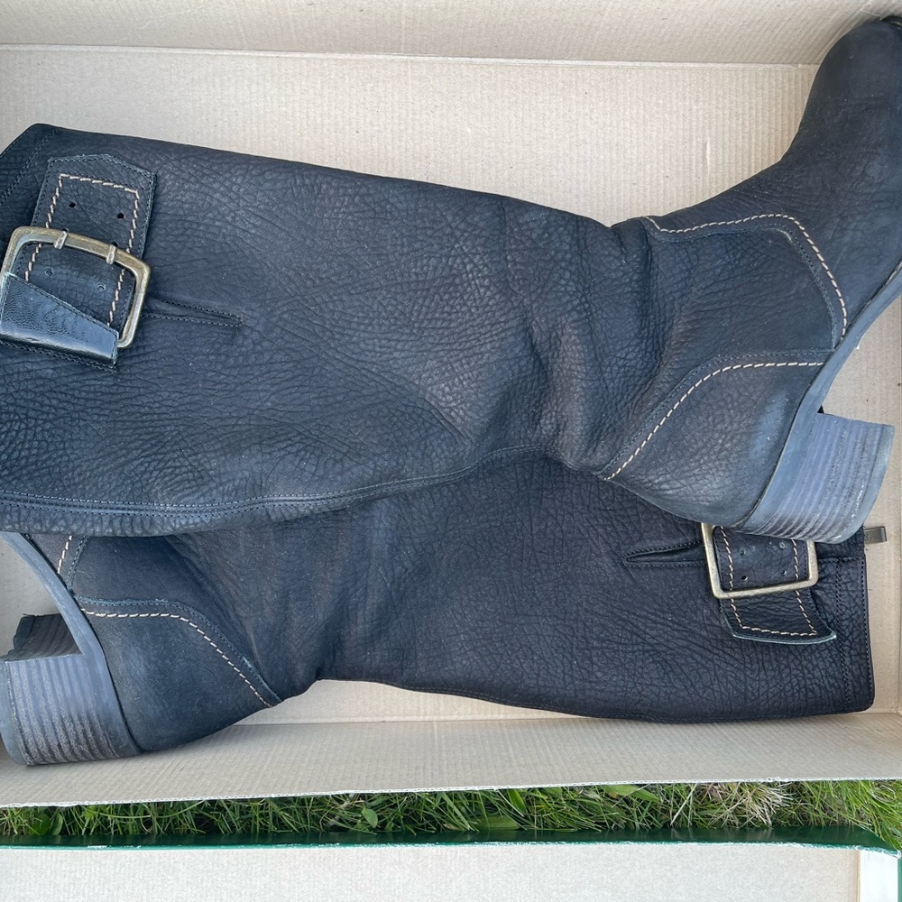 Paul Green Black Knee-High Boots